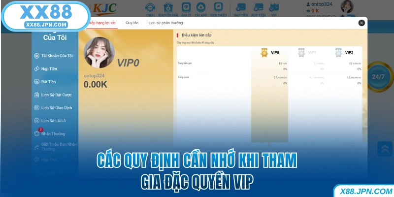 Lợi Ích Đặc Quyền XX88 Cùng Bạn Chinh Phục Thưởng Đỉnh Cao 7 Các quy định cần nhớ khi tham gia đặc quyền VIP XX88